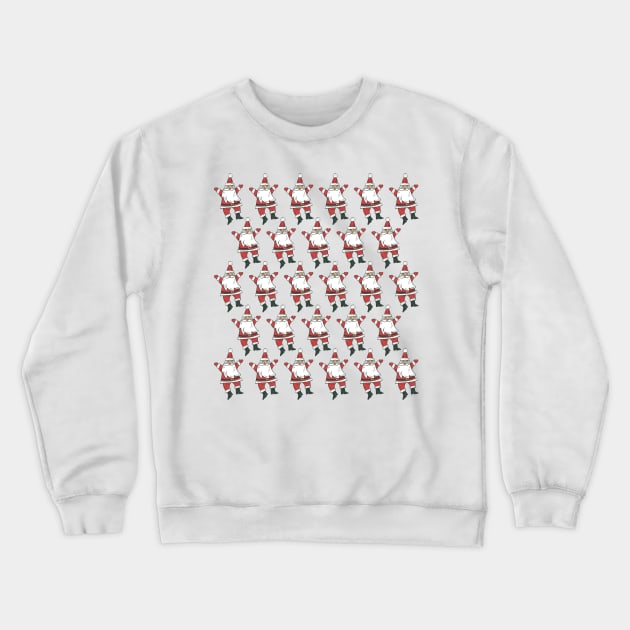 Cute Santa Pattern Crewneck Sweatshirt by SWON Design